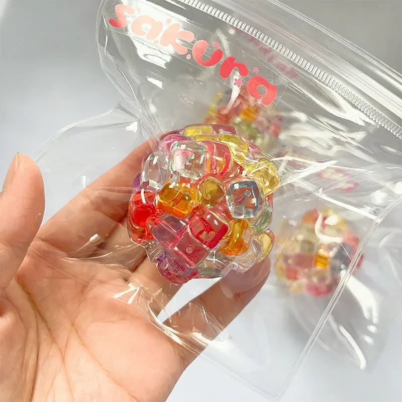 Boules Squishy en perles de glace, jouet anti-Stress, jouets sensoriels Super doux pour enfants et adultes, Relaxation de l'anxiété, cadeau à presser