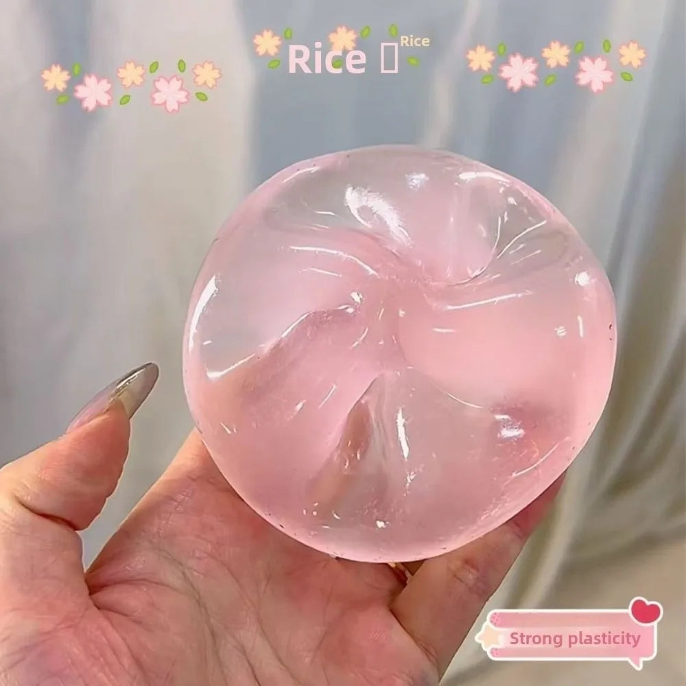 Jouets spongieux transparents bleus, matériau souple à résilience lente, Anti-Stress, Fidgets sensoriels, soulagement du Stress, simulation sensorielle
