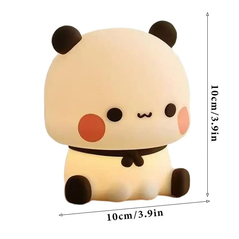 Mignon Panda veilleuse mignon dessin animé veilleuse Squishy Animal tactile lampe de nuit Animal chambre décorative salon poupées cadeau