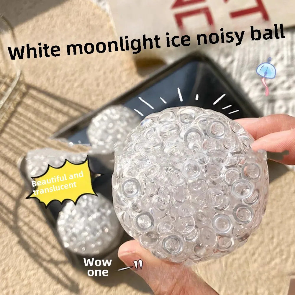 Boules Squishy en perles de glace, jouet anti-Stress, jouets sensoriels Super doux pour enfants et adultes, Relaxation de l'anxiété, cadeau à presser